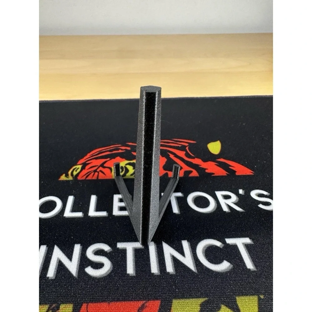 Trading Card Display Stands - 3D Printed Black - 10 Pack